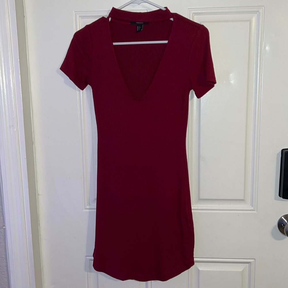 Maroon Bodycon Dress